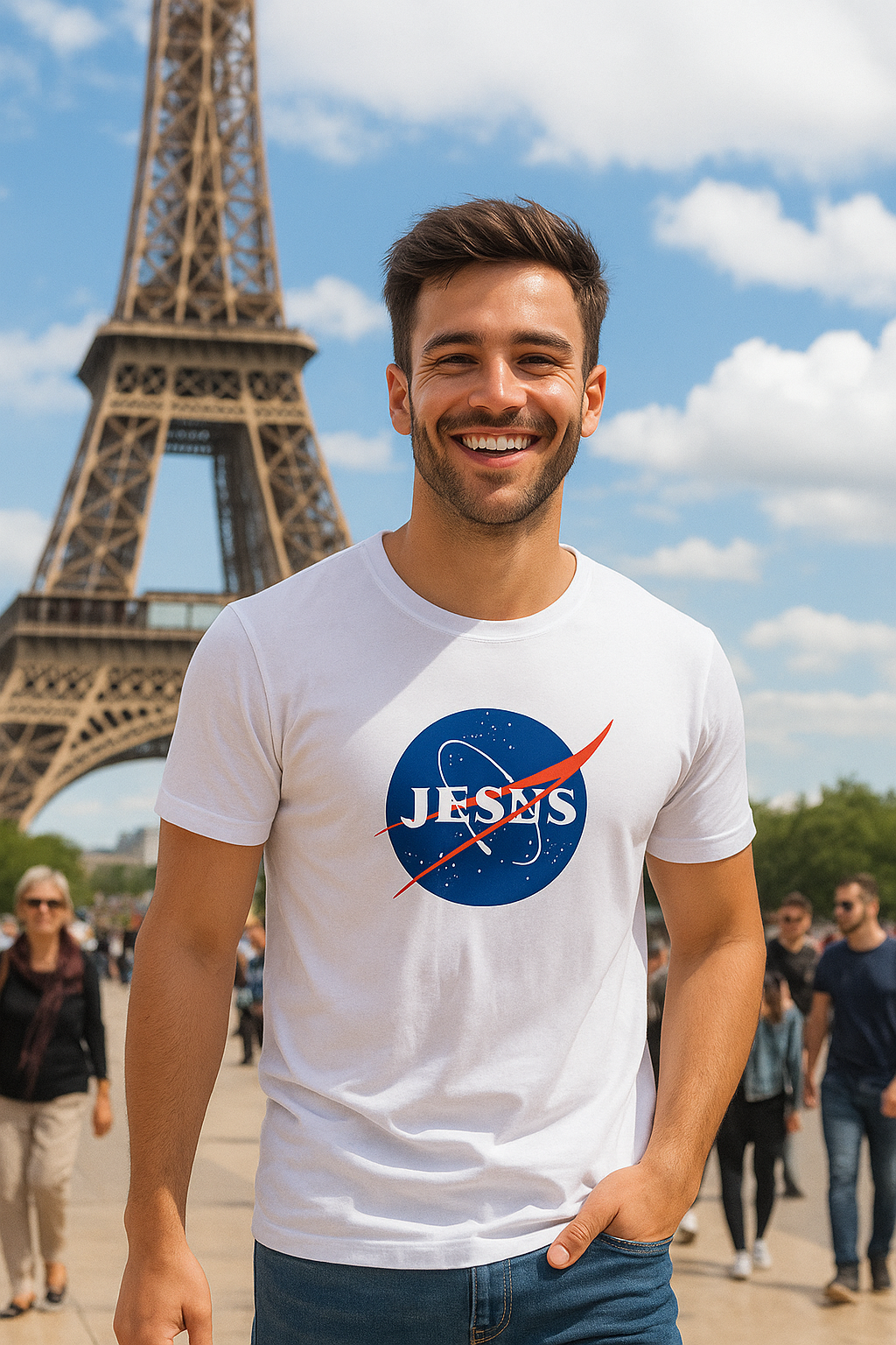 camiseta de jesus Camisetas en Piel de Durazno para Hombre – Vístete con Propósito