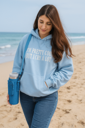 Buzo Hoodie Emocional + Forro Funda Bolso Termo Stanley