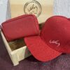 Combo De Lujo para Dama Gorra Vélez + Billetera Doble cierre Vélez + caja de Madera