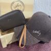Combo De Lujo para Dama Gorra Vélez + Billetera Doble cierre Vélez + caja de Madera