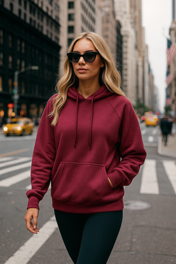 Hoodie Turquesa Básico Unisex