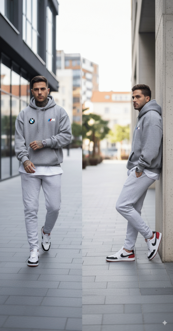 Buso GRIS Capota en Algodón Perchado BMW