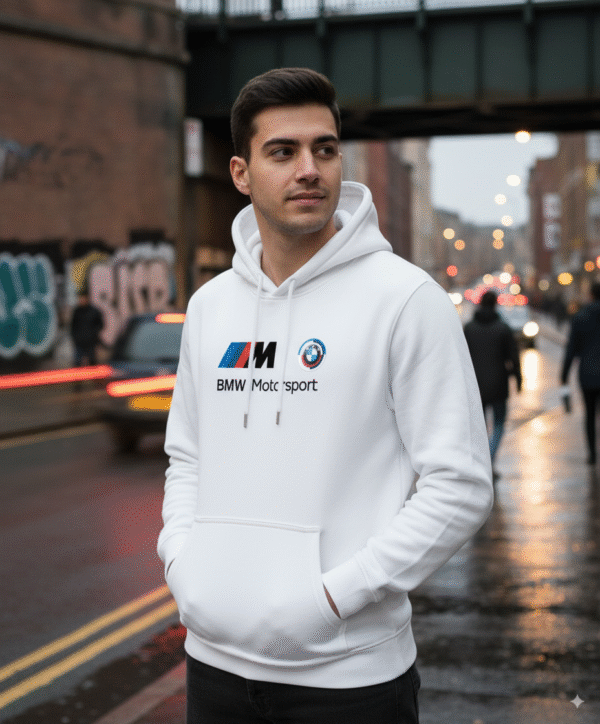 Buso Blanco Capota en Algodón Perchado BMW