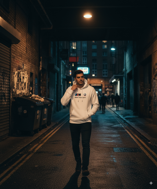 Buso Blanco Capota en Algodón Perchado BMW