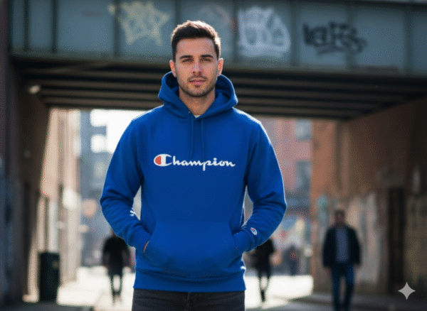 Buso Blanco Capota en Algodón Perchado CHAMPION