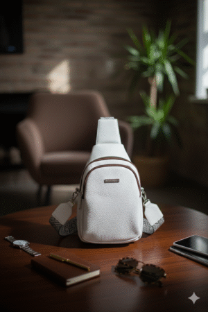 SLING BAG  -  BOLSA BANDOLERA BLANCA