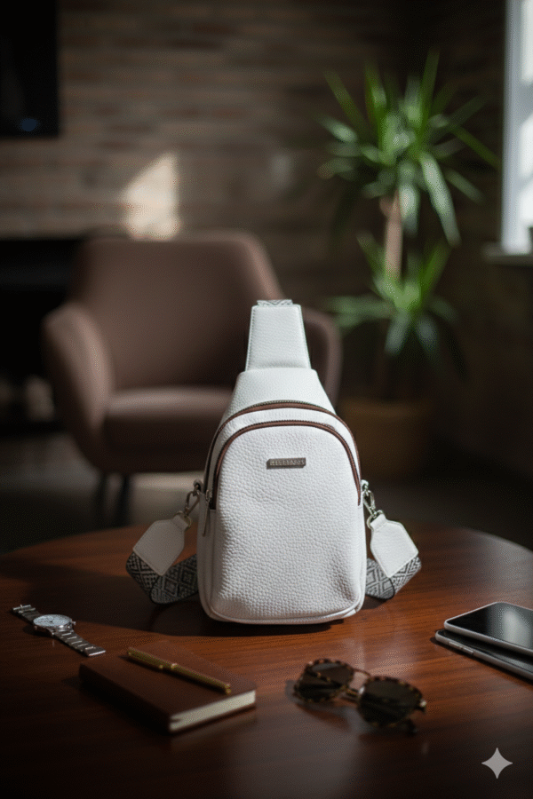 SLING BAG  -  BOLSA BANDOLERA BLANCA