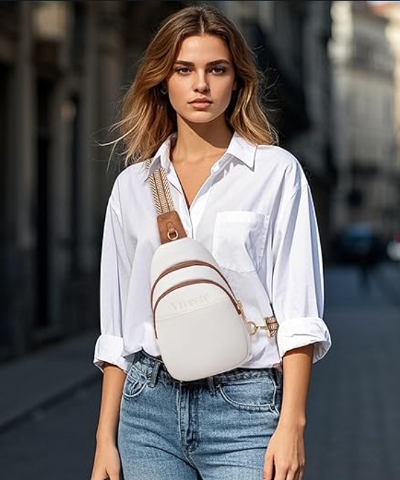 SLING BAG  -  BOLSA BANDOLERA BLANCA